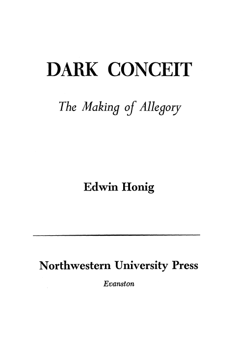 Cover of Dark Conceit
