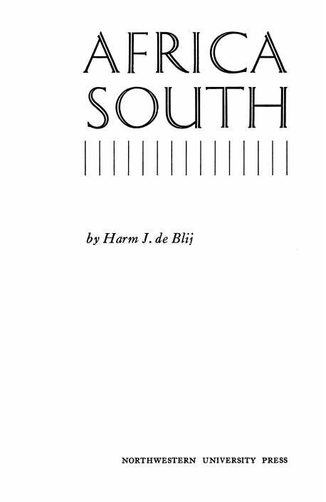 Cover of Africa South